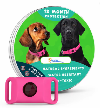 PetLix™ - Colgante antipulgas y antigarrapatas totalmente natural para perros, con hasta 12 meses de protección